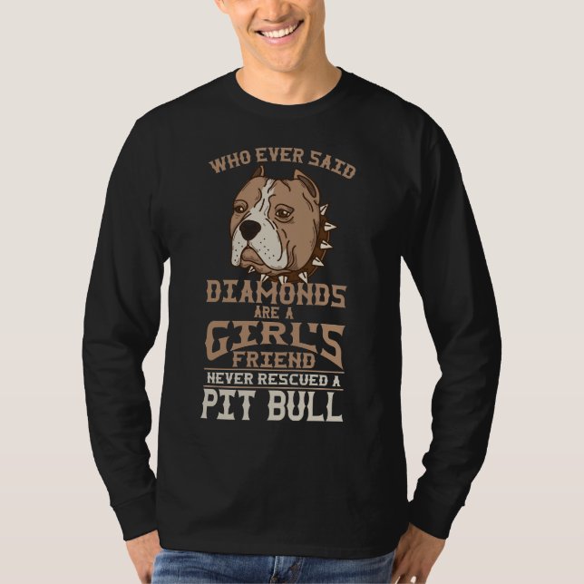 Pit Bull Girl S Friend Female Pitbull Dog Owner T-Shirt (Vorderseite)