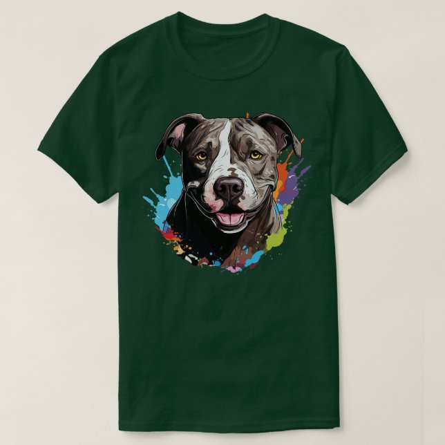 Pit Bull Head T-Shirt (Design vorne)