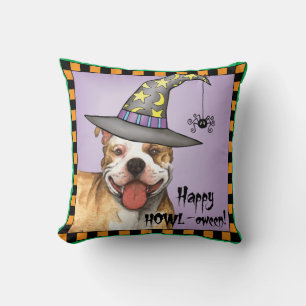Pit Bull Hexe Kissen