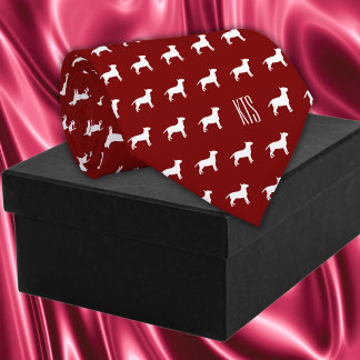 Pit Bull Hogs Muster Mit Monogramm Veterinary Krawatte