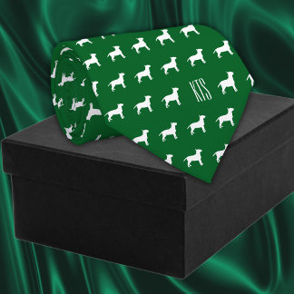 Pit Bull Hogs Muster Mit Monogramm Veterinary Krawatte