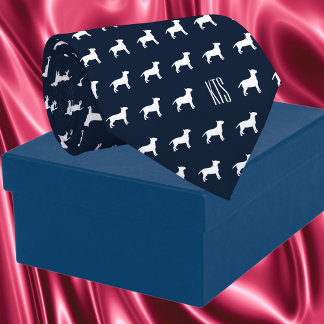 Pit Bull Hogs Muster Mit Monogramm Veterinary Krawatte