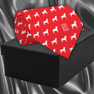 Pit Bull Hogs Muster Mit Monogramm Veterinary Krawatte