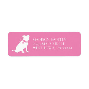 Pit Bull Hund Welpe Pitbull Label