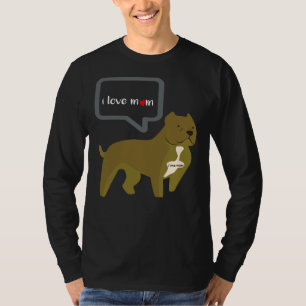 Pit Bull I Liebe Mama Tattoo Mother S Day T-Shirt