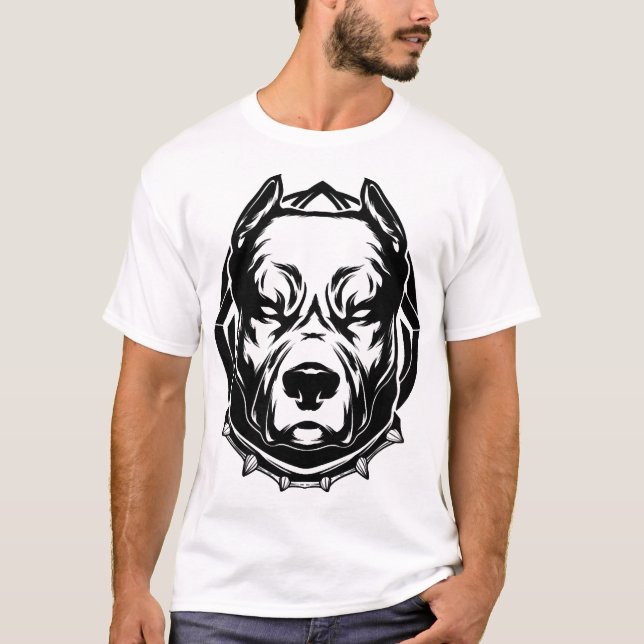Pit Bull Liebhaber T-Shirt (Vorderseite)
