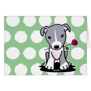 Pit Bull mit Blume