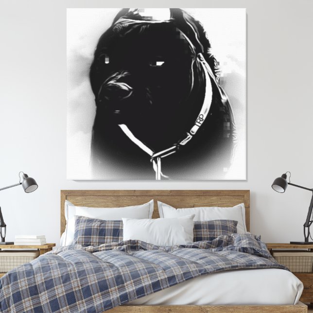Pit Bull Models: Khan 02-04 Leinwanddruck (Insitu (Schlafzimmer))