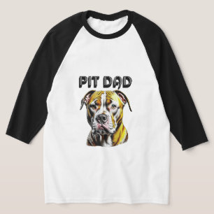 Pit Bull Papa Hunde Liebhaber T-Shirt