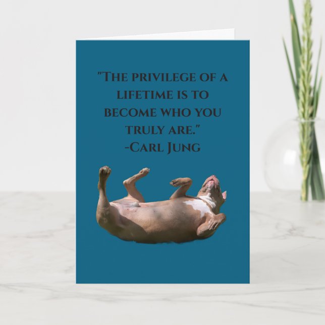 Pit Bull Philosophie Karte (Vorderseite)