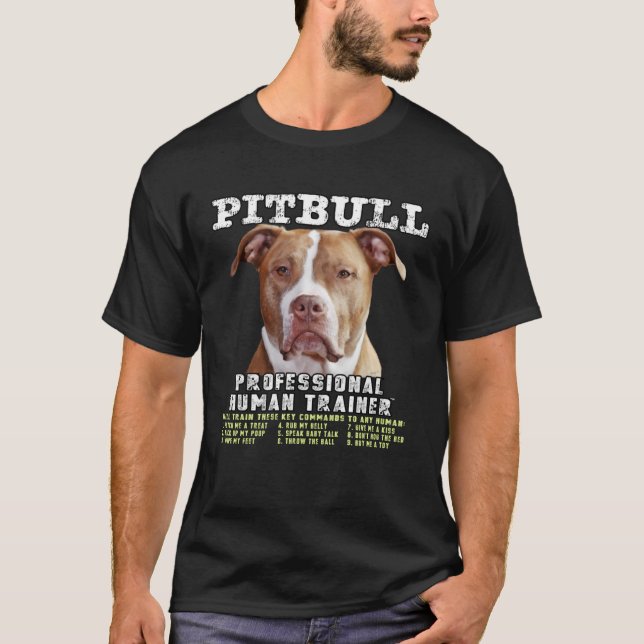 Pit Bull Pittie Eigentümer Beruflicher Personaltra T-Shirt (Vorderseite)