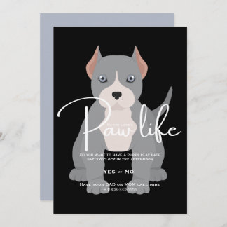Pit bull play Date Pay Life Einladung