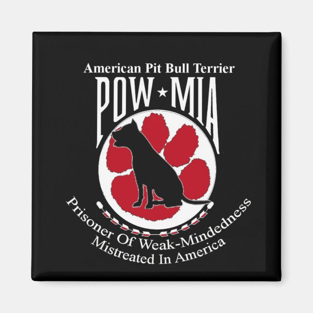 Pit Bull Pow Magnet (Vorne)