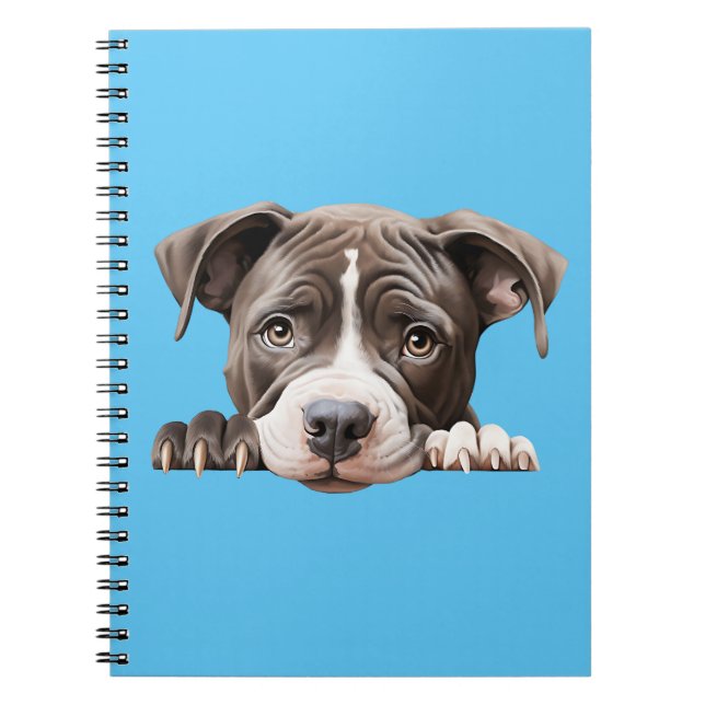 Pit Bull Puppy Notizblock (Vorderseite)