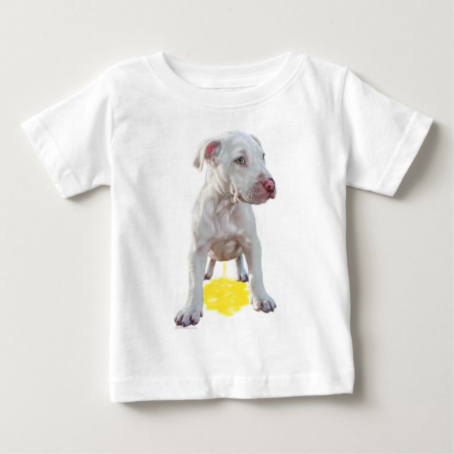 Pit Bull Puppy Piddles OOPS Shirt (Vorderseite)