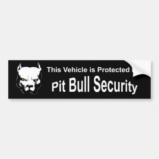 Pit Bull Security Autoaufkleber