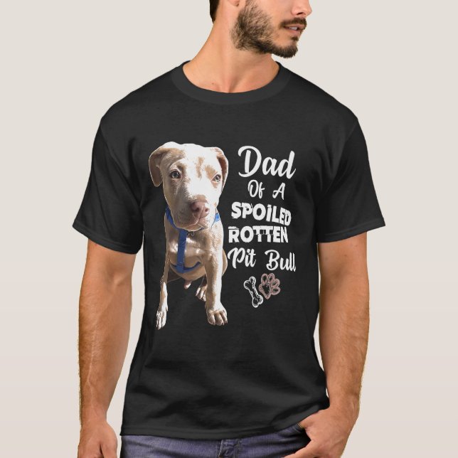 Pit Bull Shirt Pit Bull Vater Funny Dog Lover Gesc (Vorderseite)