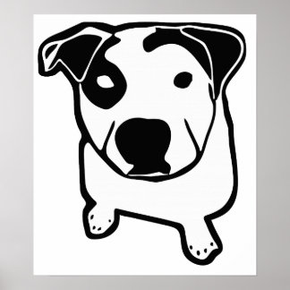 Pit Bull T-Bone Grafik Poster