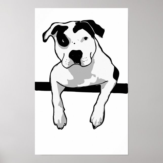 Pit Bull T-Bone Grafik Poster (Vorne)