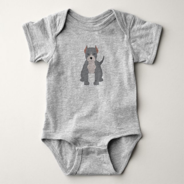 Pit bull T - Shirt Baby Bodysuit (Vorderseite)