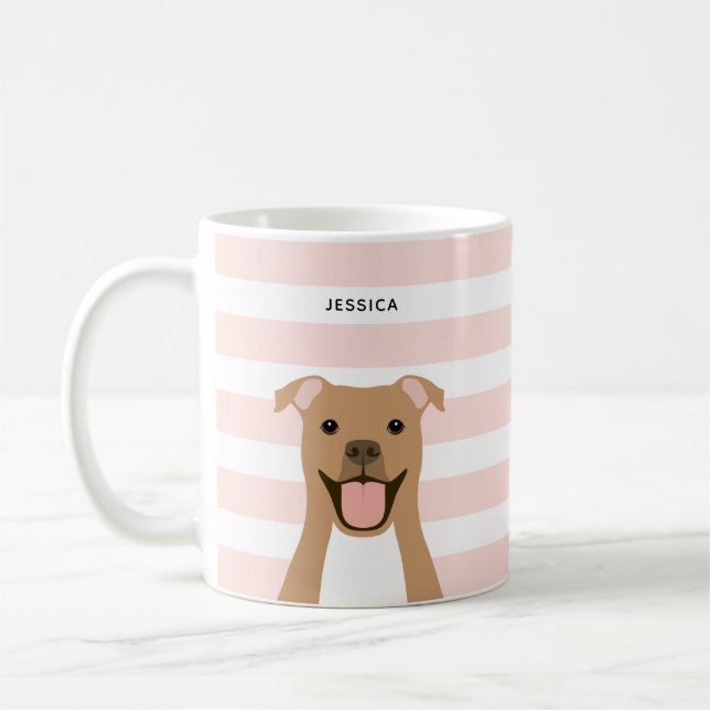 Pit Bull-Tasse Kaffeetasse (Links)