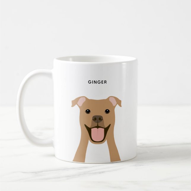 Pit Bull-Tasse Kaffeetasse (Links)