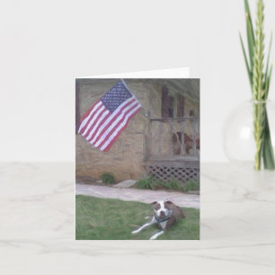 Pit Bull Terrier Notecard Karte