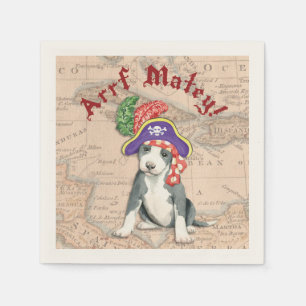 Pit Bull Terrier Pirate Serviette