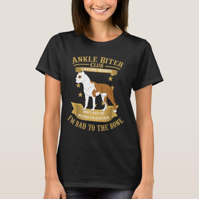 Pit Bull Terrier Pitbull Hunde Jungtiere sind schl T-Shirt (Vorderseite)