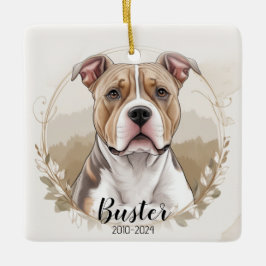Pit Bull Terrier Weihnachtsgeschenk im Ornament
