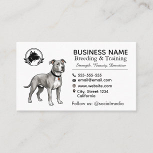 Pit Bull Terrier Zuchtstätte & Züchter Professiona Visitenkarte
