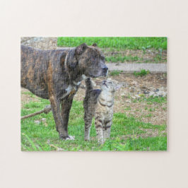 Pit Bull und Cat Puzzle