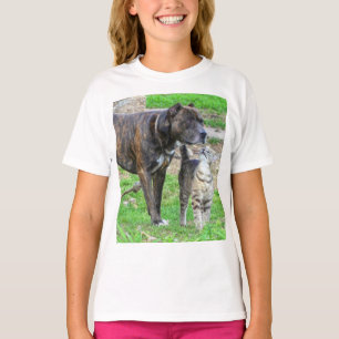 Pit Bull und Cat T-Shirt