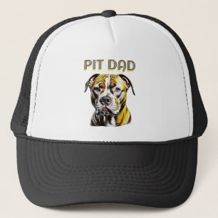 Pit Bull Vater Hunde Liebhaber Truckerkappe