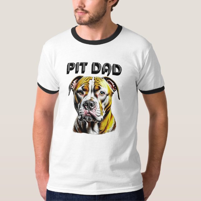Pit Bull Vater | Hunde Lover T-Shirt (Vorderseite)