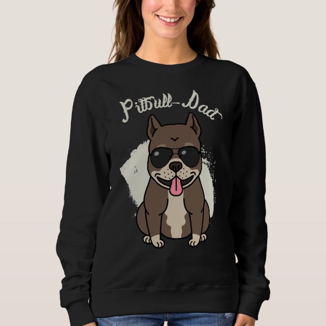 Pit Bull Vater Sweatshirt (Vorderseite)