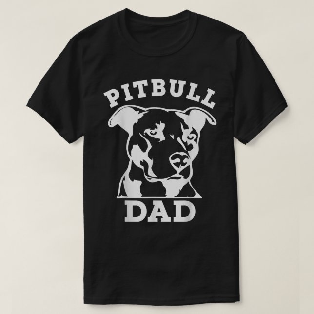 Pit Bull Vater T - Shirt (Pitbuli T-Shirt, Pitbull (Design vorne)
