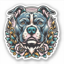 Pit Bull Vinyl Waterproof Hundekleber