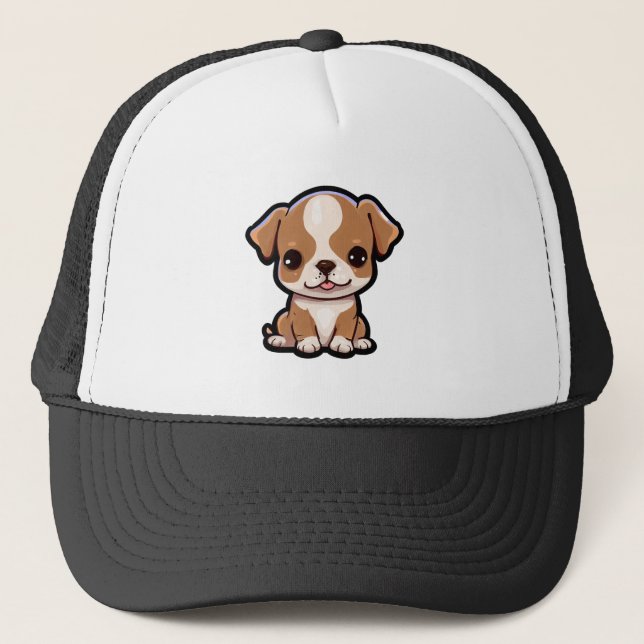 Pit-Bull-Welpe #6 Truckerkappe (Vorderseite)