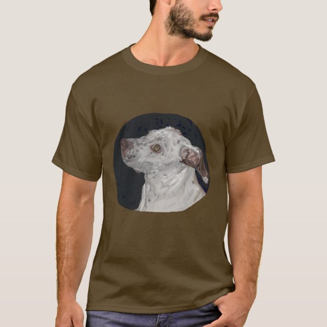 Pit bull Welppy Portrait T-Shirt (Vorderseite)