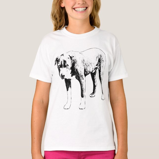 Pit Bull Winter Watch T-Shirt (Vorderseite)