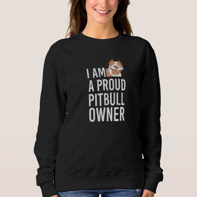 Pit Bull Women Pitbull Niedlich Dog Sweatshirt (Vorderseite)