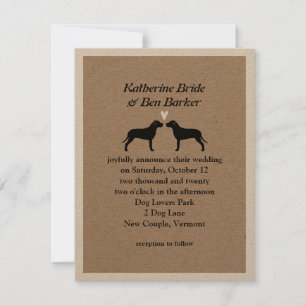 Pit Bulls Hochzeitseinladung Einladung