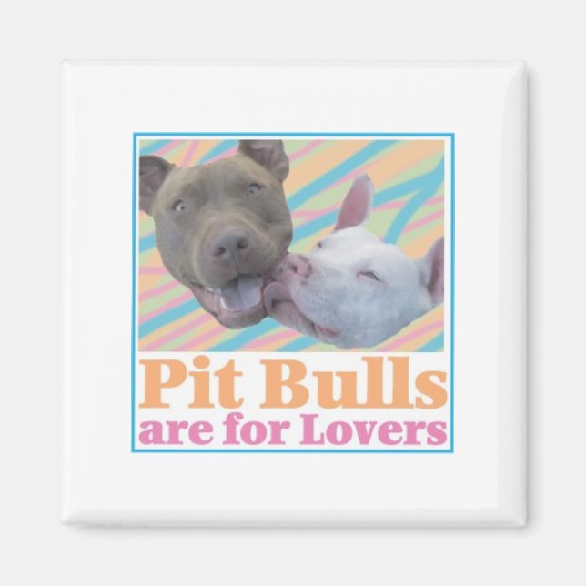 Pit Bulls sind für Liebende Magnet (Vorne)