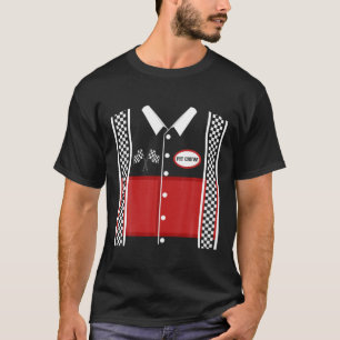 Pit Crew Kostüm Halloweenrad Racing Car Racer Kar T-Shirt
