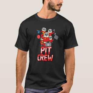 Pit Crew Mitarbeiter Thema Geburtstag Event Party T-Shirt