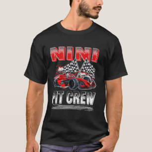 Pit Crew Nini Rennwagen Geburtstagsrennwagen Famil T-Shirt