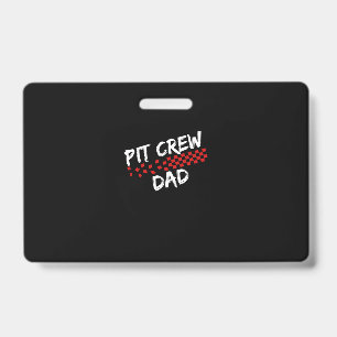 Pit-Crew-Vater-T-Shirt zum Rennwagen-Geburtstag Ausweis