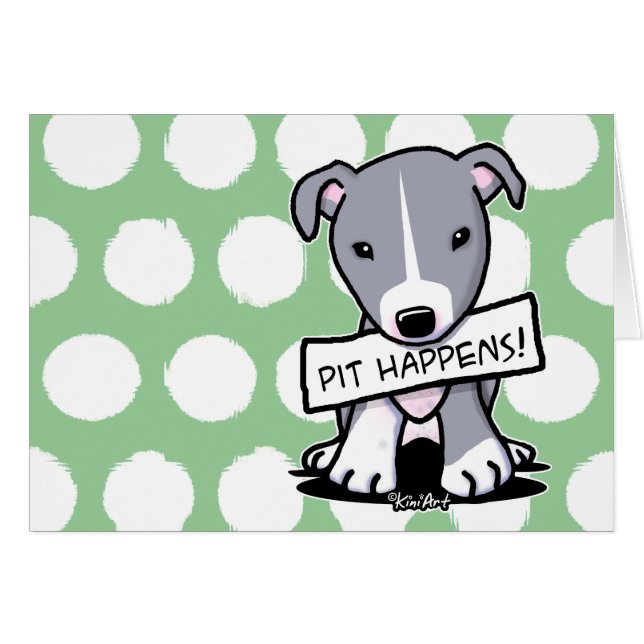 Pit Happens Pitbull Dog (Vorderseite (Horizontal))