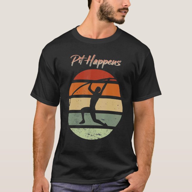 Pit happens Pole Vault T-Shirt (Vorderseite)